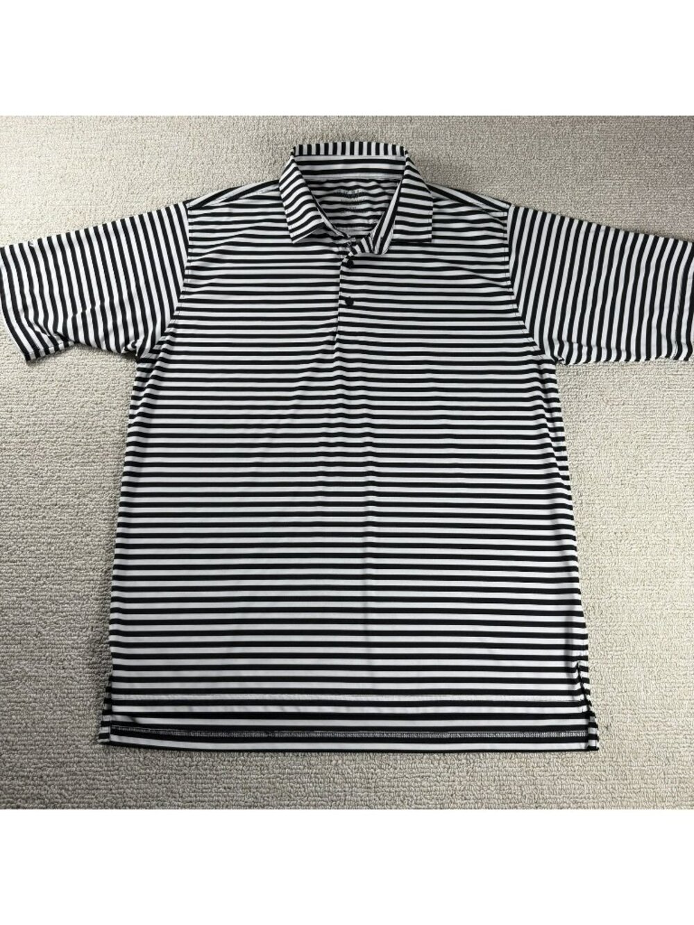 Bobby Jones PGA Tour Championship Striped Polo White Black Men's Size XXL